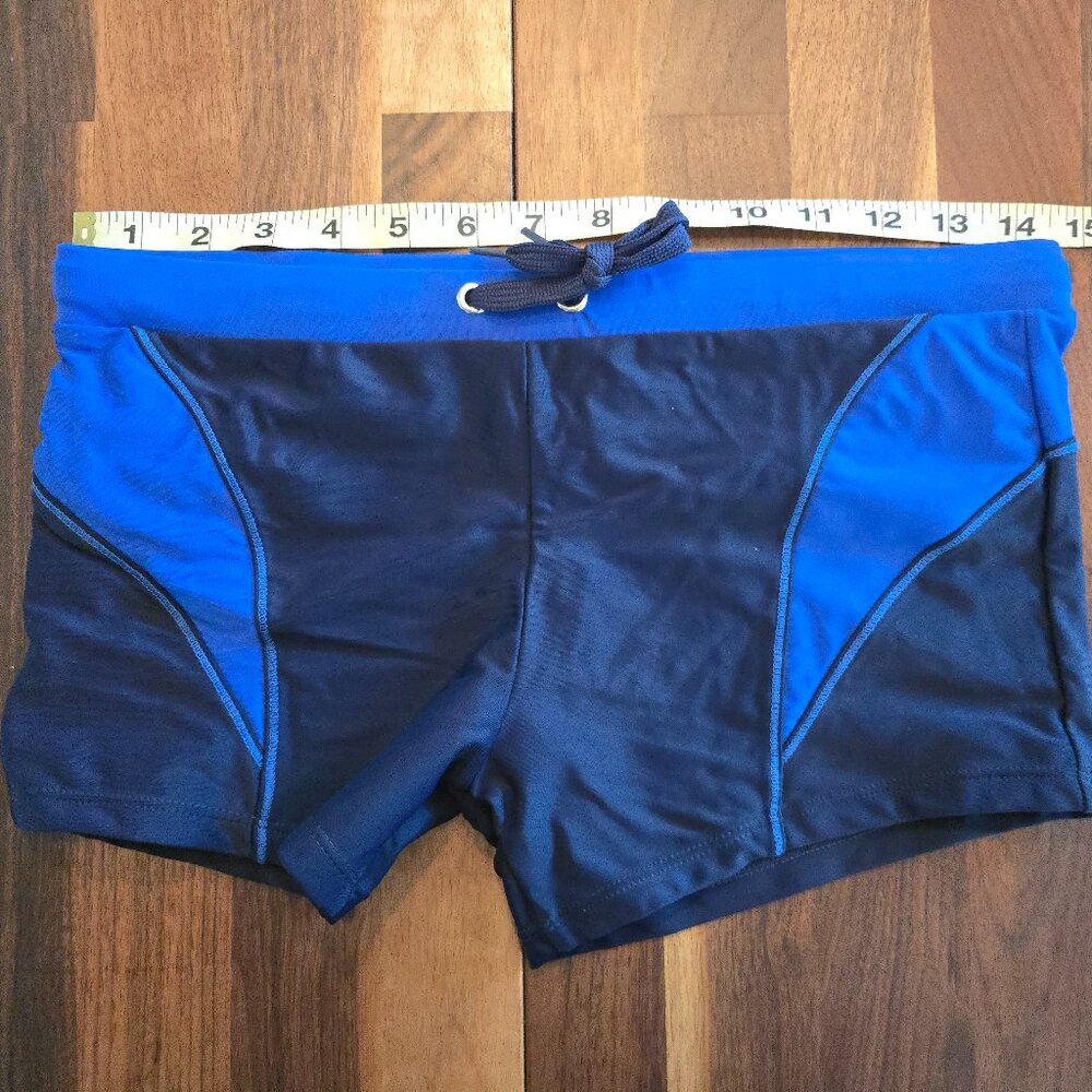 Mens Square Cut Swim Trunk - 2 Pair - Size M/L (Asian XL)